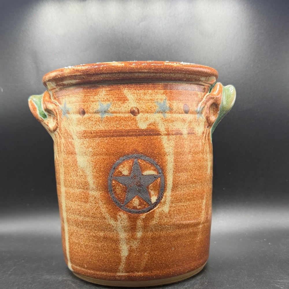 Vtg Ceramic Stoneware Crock